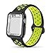 INTENY Compatible for Apple Watch Band 42mm with Case, Soft Silicone Sport Wristband with Apple Watch Screen Protector Compatible for iWatch Apple Watch Series 1,2,3,4, 42mm M/L, Black Volt