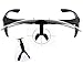 Bestum Driving Glasses Wraparounds Polarized Fitover Sunglasses (Matte black, Brown)