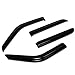 Auto Dynasty 4Pcs Tape-On Window Visor Deflector Rain Guard Replacement Compatible with 1997-2014 Ford Expedition Lincoln Navigator, Acrylic