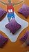 BibUp Magnetic RaceBib Fixing System (Viola Glitter)