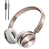 Vogek-Wired-Headphones-with-Microphone-Foldable-On-Ear-Headset-with-Deep-Bass-Adjustable-Headband-and-Noise-Isolation-for-Smartphone-Computer-Laptop-Chromebook-Zoom-MP34-Gold Vogek Wired Headphones with Microphone, Foldable On Ear Headset with Deep Bass, Adjustable Headband and Noise Isolation…
