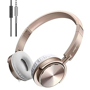 Vogek-Wired-Headphones-with-Microphone-Foldable-On-Ear-Headset-with-Deep-Bass-Adjustable-Headband-and-Noise-Isolation-for-Smartphone-Computer-Laptop-Chromebook-Zoom-MP34-Gold Vogek Wired Headphones with Microphone, Foldable On Ear Headset with Deep Bass, Adjustable Headband and Noise Isolation…