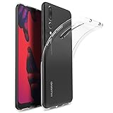 KuGi Huawei P20 pro case, ultra-thin Soft TPU Gel Cover [Slim-Fit] [Anti-Scratch] [Shock Absorption] for Huawei P20 pro smartphone (Transparent)