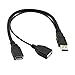 ChenYang USB 3.0 Splitter Y Cable USB 1 Male to 2 Female Extra Power Data Extension Cable for 2.5