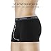 DAVID ARCHY Mens Trunks Underwear Soft Breathable Rayon Made from Bamboo Trunk No Fly Pouch 4-Pack XL 2.5''