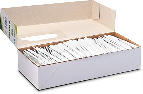 500 Knives] Plastimade White Disposable Extra Heavyweight Plastic Knives, Ideal For Wedding, Catering, Parties, Buffets, Events, Or Everyday Use, 1 Pack... - Thumbnail 4