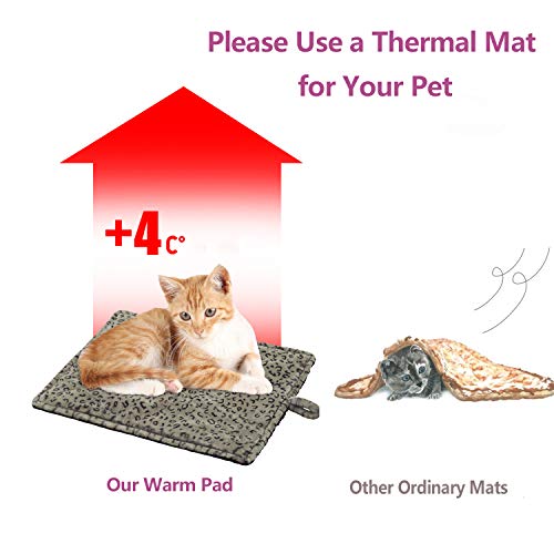 MARUNDA SelfWarming Cat Bed ,Super Soft Dog Bed Crate Bed Blanket, Self Heating Cat Pad