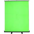 Homegear Streaming/Video Background Green Screen – Pull-Up Backdrop in Case
