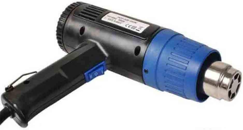 1500W Heat Gun Hot Air Gun Dual Temperature + 4 Nozzles Power Tool Temperature Settings 400°C to 500° C Heater Gun for Removing Paint, Adhesive Stickers, Floor Tiles, Rusted Nuts Or Other Items