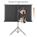 Excelvan Projector Screen with Stand, Indoor Outdoor Portable 100 Inch Diagonal HD 16:9 Projection Screen Adjustable Strong Tripod Base Legs Wrinkle-Free Design Includes Carry Bag