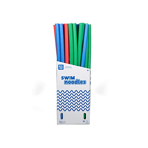 Big Joe Swim Noodle 35Pk Pool Noodles, Red, Blue, Green, Purple, Yellow