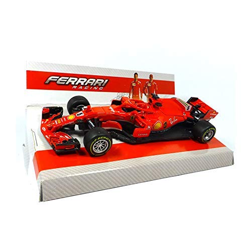 Bburago 2018 Ferrari Racing Formula 1 F1 SF71-H #5 Sebastian Vettel Diecast Car 1: 43 Scale 36809 SV