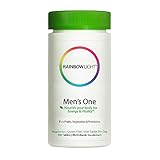 Rainbow Light - Men's One Food-Based Multivitamin - Supports Nutrition, Immunity, Energy, Stress Management, Heart, Prostate, Muscle, and Sexual Health in Men - 120 Tablets