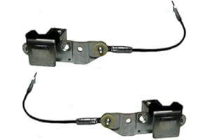 AUTOANDART Brock Replacement Driver and Passenger Tailgate Cables with Latches Compatible with 88-98 Pickup Truck 15724157 15724158