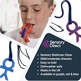 Chewbuddy Sensory Stickman & Lanyard Blue 10cm x 6cm CE UKCA view 2