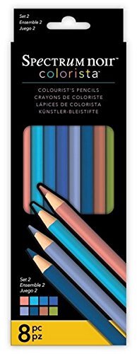 Spectrum Noir Colorista Set 2 Pencils, Multi-Colour, 8-Piece by Spectrum Noir Colorista