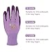 Jardineer 6 Pairs Garden Gloves Women, Nitrile Coated Gardening Gloves for Yard, Cleaning, Fishing and Working (Medium)