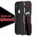 Luphie for Apple iPhone X Case Shockproof Ultra Luxury Aluminum Metal Frame Armor Irregularly Aluminum Metal Screw Frame Bumper Built-in Sponge for iPhone X