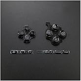 Replacement Left Right Buttons Kit ABXY D-Pad Rubber Button Home Start Volume Direction Button for PSP 3000 Slim Console-Black