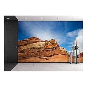 Orange Rock Formation - Removable Wall Mural | Self-Adhesive Large Wallpaper - 66x96 inches