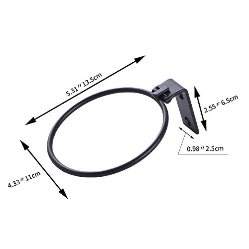 ORZ 4 inch Flower Pot Holder Ring, Set of 3 Pot Wall Mounted Metal