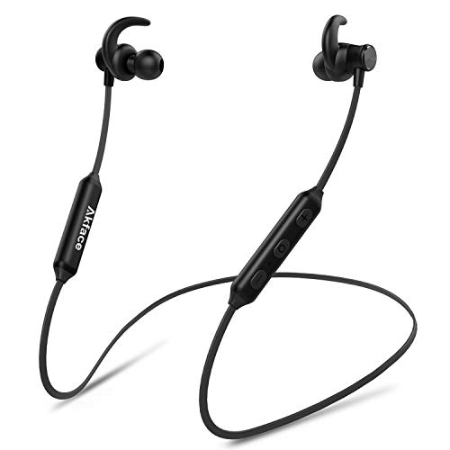 Akface Bluetooth Headphones,Wireless Earbuds Sweatproof Sport Earphones w/Mic Bluetooth 5.0 Fast Pairing HD Stereo Noise Canceling Magnetic in-Ear Headsets for Gym Running Workout Men Women Kids.