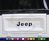 Jeep Wrangler CJ 75-86 Tailgate Decal Emblem Black