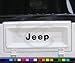 Jeep Wrangler CJ 75-86 Tailgate Decal Emblem Black