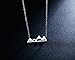 Rosa Vila DISCONTINUED Mountain Necklace For Women, Mountains And Outdoor Lovers Gifts, Mountain Range Necklace In Silver, Mountain Jewelry, Nature Necklace (Silver Tone)