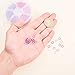 Pandahall 1 Box (about 1080PCS) Colorful Pink Theme Aluminum Wire Open Jump Rings for jewelry Making Accessories 6x0.8mm