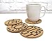 Mid Century Modern Retro Abstract Art Cork Drink Coaster Gift Set of 4