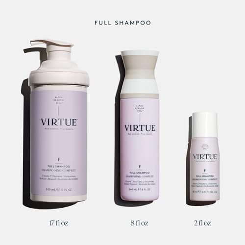 Virtue Full Sulfate Free Volumizing Shampoo Thickens Hair, Safe for All Hair Types, Color Safe