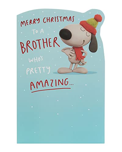 UK Greetings Weihnachtskarte für Bruder – lustiges Design