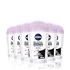 NIVEA Black & White Invisible Original Anti-Perspirant Deodorant Stick Pack of 6 (6 x 40ml), 48hr Deodorant for Women…