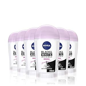 NIVEA-Black-White-Invisible-Original-Anti-Perspirant-Deodorant-Stick-Pack-of-6-6-x-40ml-48hr-Deodorant-for-Women-Anti-Stain-Womens-Anti-Perspirant-Stick NIVEA Black & White Invisible Original Anti-Perspirant Deodorant Stick Pack of 6 (6 x 40ml), 48hr Deodorant for Women…