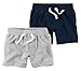 Carter's Baby Boys' 2 Pack Solid Shorts