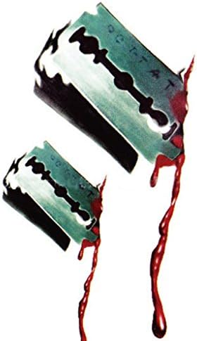 Woo2u 5pcs Halloween Party Unisex Horror Tattoo Body Face Scar Paper Sticker Color H