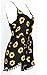 Relipop Women Summer Floral Romper Casual Spaghetti Strap Sleeveless Party Evening Mini Short Jumpsuit Black