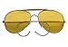 10200 Air Force Style Sunglasses,Silver Frame/Smoke Lens,one size