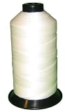 Bonded Nylon Sewing Thread V-69 T70 1500yds for Outdoor, Upholstery (White)