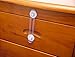 Cabinet Locks & Drawer Safety Latches by The Hamptons Baby | Use for Baby-proofing your cabinets, drawers, refrigerator or dishwasher | Adhesive installation, Tools Not Required | 4 Large clear straps