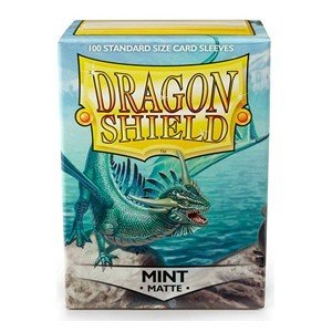 Dragon Shield Deck Protective Sleeves for Gaming Cards, Standard Size (100 sleeves), Matte Mint