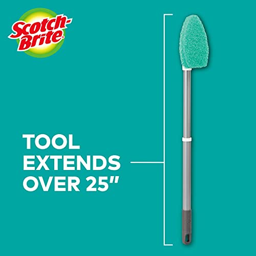 ScotchBrite Extendable Tub & Tile Scrubber Kit, Includes 1 Handle and