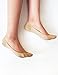 VERO MONTE 4 Pairs Womens No Show Socks - Cotton Liner Socks (Skin Color, 7-8)