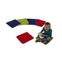 Learning Carpets Solid Color Square Carpet, Three Colors