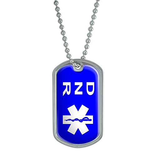 DNR Do Not Resuscitate - Military Dog Tag Keychain