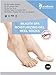 acebone Beauty Spa Moisturizing Gel Heel Socks for Dry Hard Cracked Skin - One Size - Comfortable Fit - Black