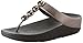 FitFlop Women's Rola Thong Sandals, Pewter, 7 M US