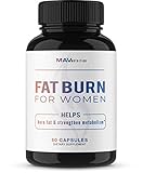 Womens Fat Burner Weight Loss Pills Designed for Increasing Healthy Metabolism, Supporting Energy Levels, Fat Loss, and Increasing Tone; Non-GMO, Gelatin-Free; 60 Vegetarian Capsules for Women