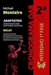 Livro Cronograma Oab 1ª Fase
